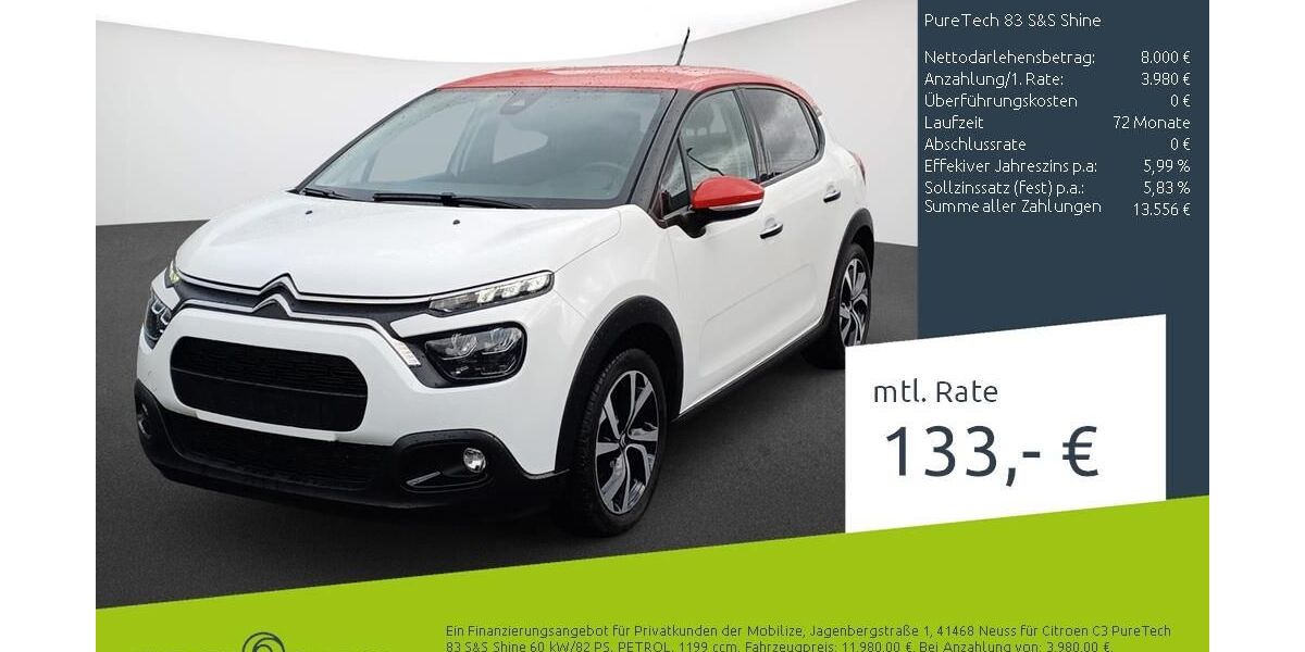 Citroen C3 29.586 km 11.644 &euro; Stuhr 28816