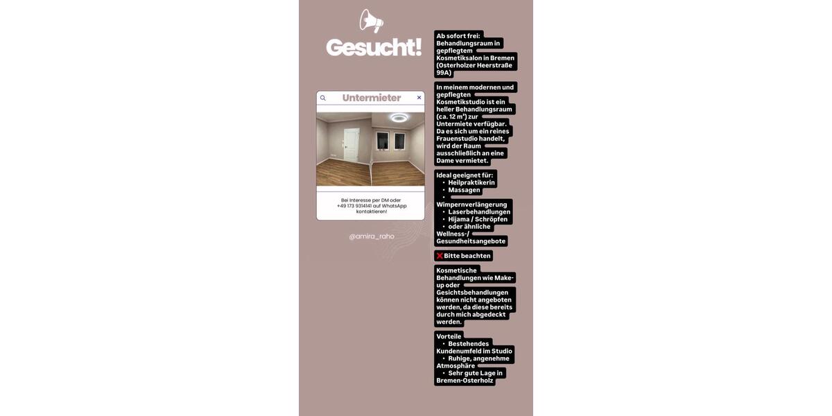 Gewerbeobjekt Bremen Walle - 476&euro; | Angebot:26125312