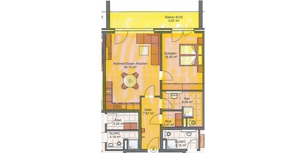 Etagenwohnung Weyhe - 2 Zimmer, 74 m&sup2;, 1.255&euro; | Angebot:26458000