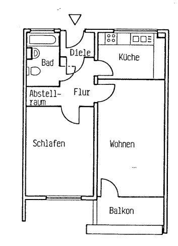 Etagenwohnung Bremen Osterholz - 2 Zimmer, 59 m&sup2;, 130.000&euro; | Angebot:26355790
