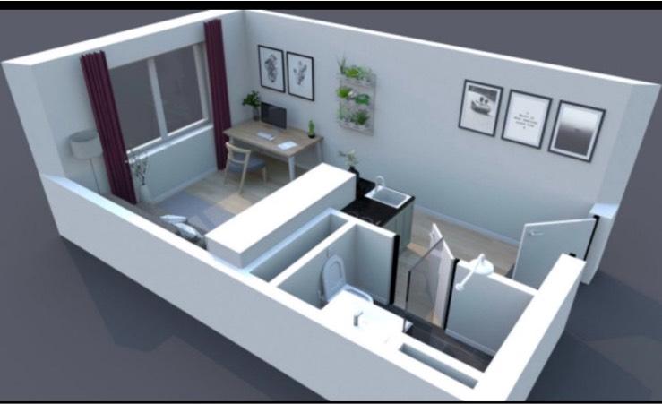 Etagenwohnung Bremen Blumenthal - 1 Zimmer, 40 m&sup2;, 650&euro; | Angebot:26234557