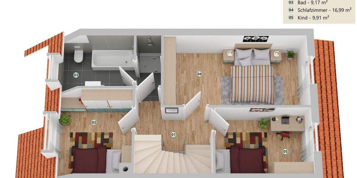 Reihenmittelhaus Achim Baden - 4 Zimmer, 128 m&sup2;, 245.000&euro; | Angebot:25667542