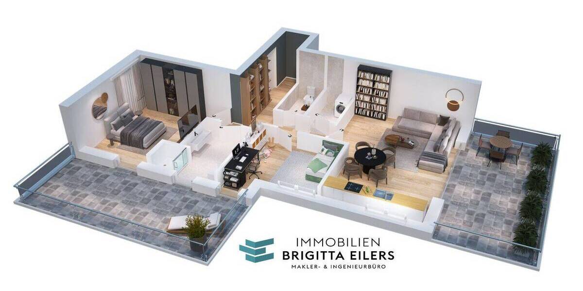 Etagenwohnung Achim Baden - 3 Zimmer, 108 m&sup2;, 539.000&euro; | Angebot:26065460