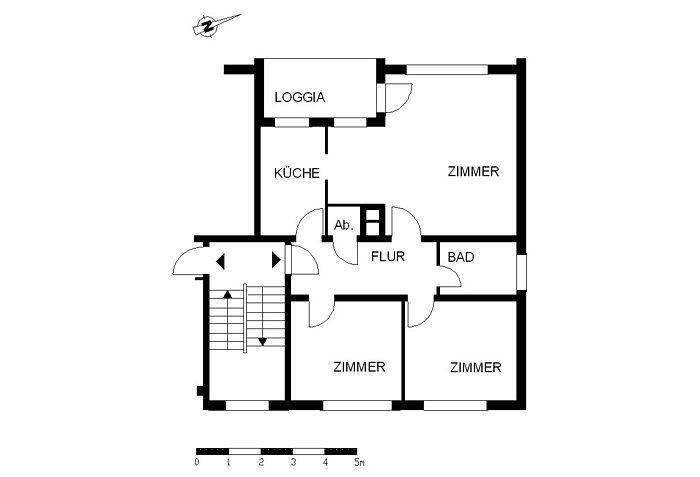 Etagenwohnung Bremen Blockland - 3 Zimmer, 72 m&sup2;, 694&euro; | Angebot:26536340