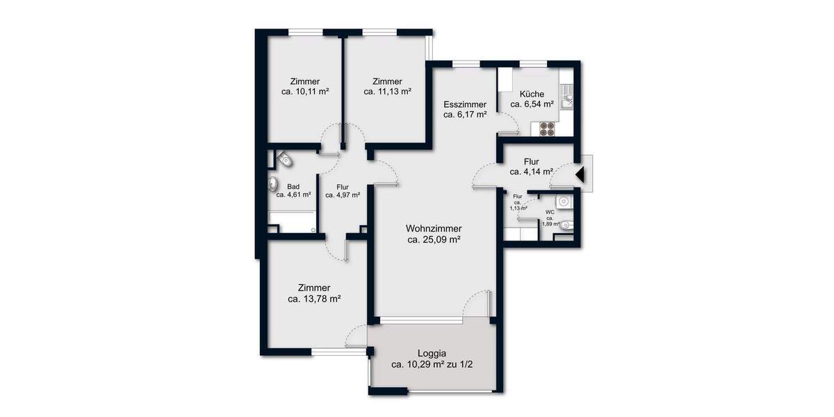Etagenwohnung Bremen / Lesum St. Magnus - 4 Zimmer, 95 m&sup2;, 175.000&euro; | Angebot:25746239