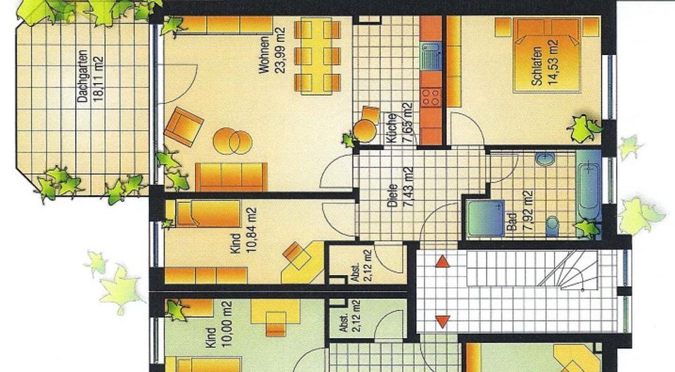Etagenwohnung Stuhr - 3 Zimmer, 80 m&sup2;, 235.000&euro; | Angebot:26749576