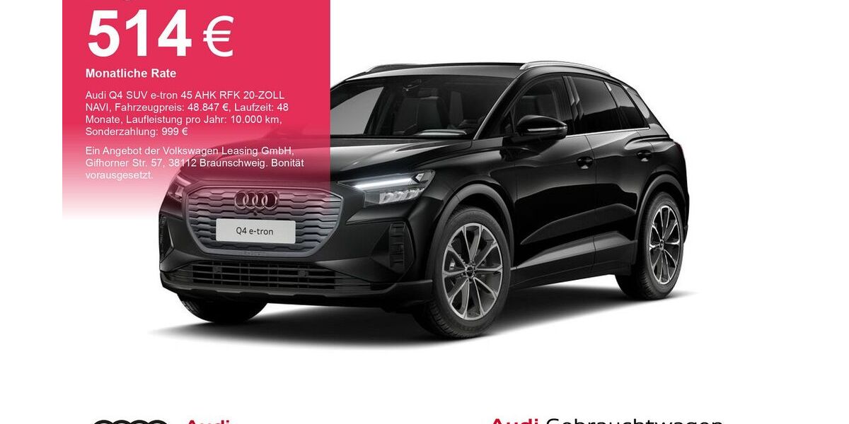 Audi Q4 e-tron 4.517 km 48.847 &euro; Bremen 28207