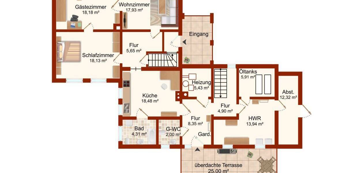 Mehrfamilienhaus, Wohnhaus Thedinghausen - 7 Zimmer, 218 m&sup2;, 298.000&euro; | Angebot:25688787