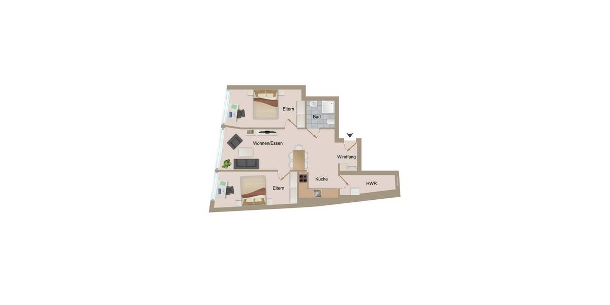 Etagenwohnung Bremen Altstadt - 3 Zimmer, 89 m&sup2;, 1.400&euro; | Angebot:26797365