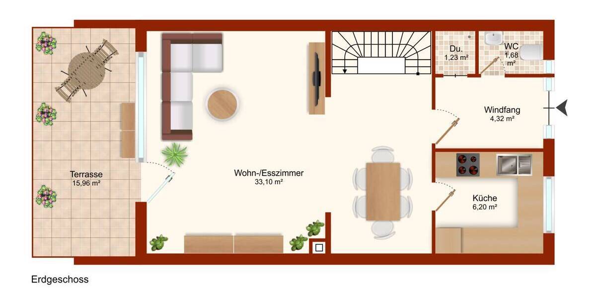 Reihenendhaus Achim - 4 Zimmer, 95 m&sup2;, 314.000&euro; | Angebot:26763466