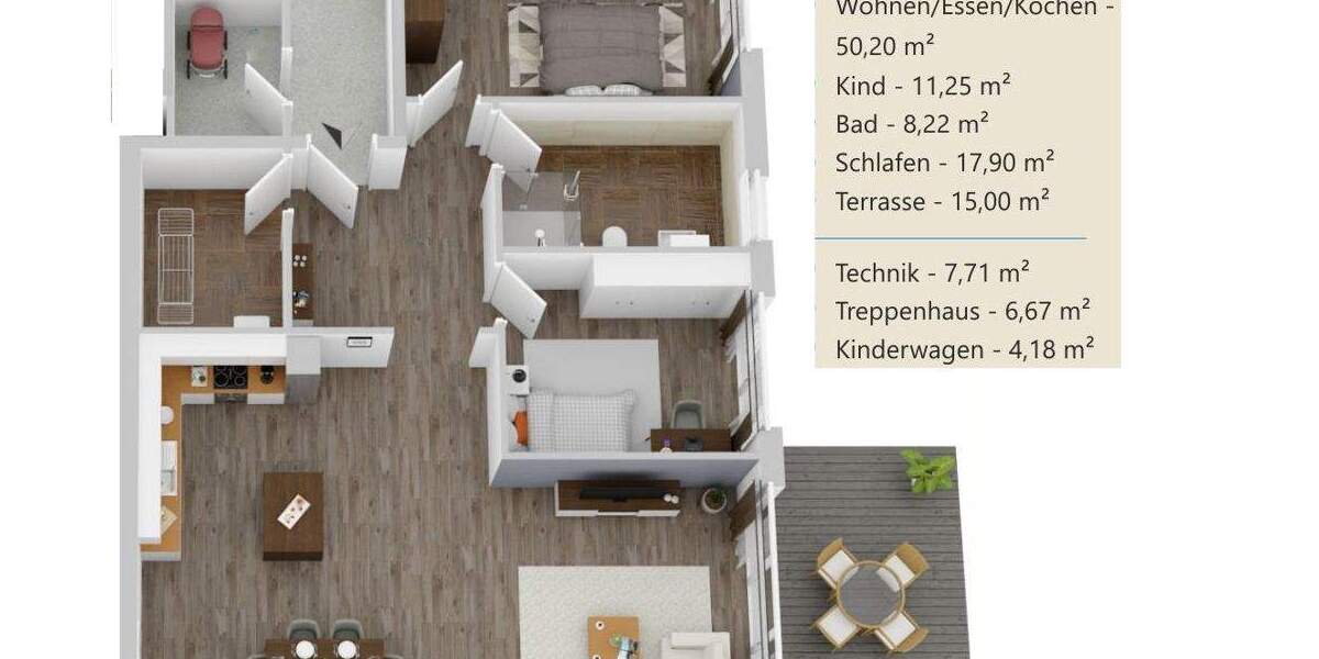 Etagenwohnung Bremen Osterholz - 3 Zimmer, 107 m&sup2;, 410.000&euro; | Angebot:25680921