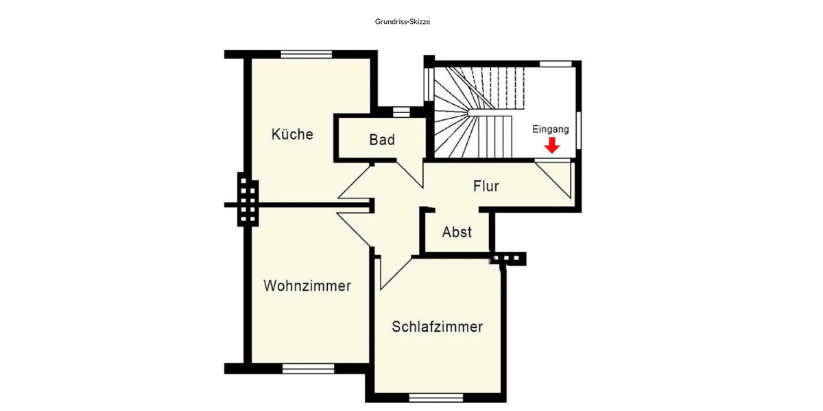 Etagenwohnung Bremen Findorff - 2 Zimmer, 44 m&sup2;, 149.000&euro; | Angebot:24854293