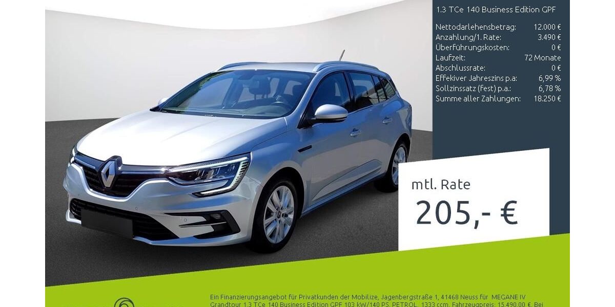 Renault Megane 38.140 km 15.687 &euro; Stuhr 28816