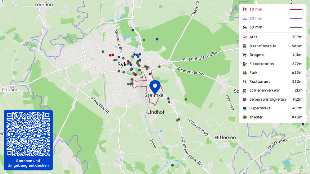 Reihenmittelhaus Ideal für Familie mit 2 Kindern + 2 Garagen + Einbauküche + Garten mit Holzhaus - Einfamilienhaus Syke Steimke | Angebot:25810524