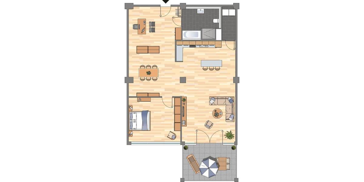 Modern und Urban wohnen: Jetzt Loftwohnung mit Parkett und EBK im Tabakquartier entdecken! 2 zimmer