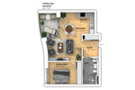 Etagenwohnung Bremen Walle - 2 Zimmer, 62 m&sup2;, 1.040&euro; | Angebot:26531112
