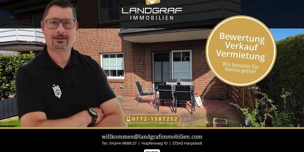 Etagenwohnung Harpstedt - 2 Zimmer, 60 m&sup2;, 550&euro; | Angebot:26219577