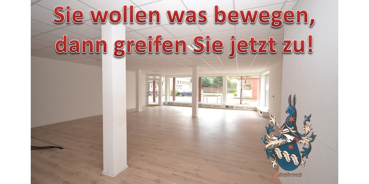 Gewerbefläche im Zentrum von Syke mit großer Schaufensterfläche + Einbauküche + Stellplatz - Gewerbeobjekt Syke Syke | Angebot:24848611