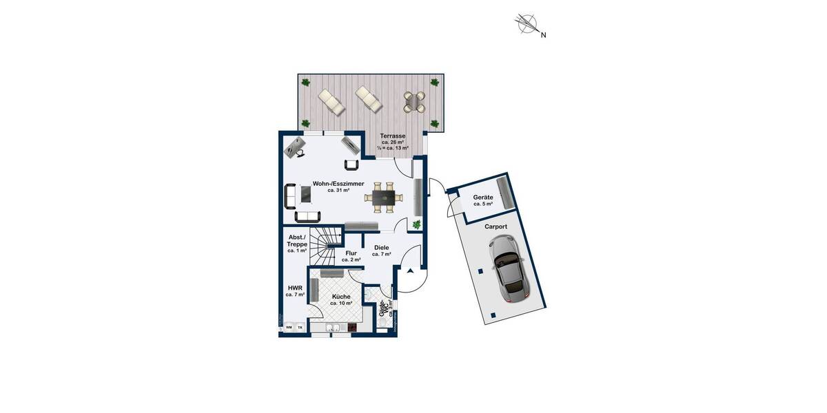 Doppelhaushälfte Weyhe Kirchweyhe - 4 Zimmer, 126 m&sup2;, 399.000&euro; | Angebot:26343949