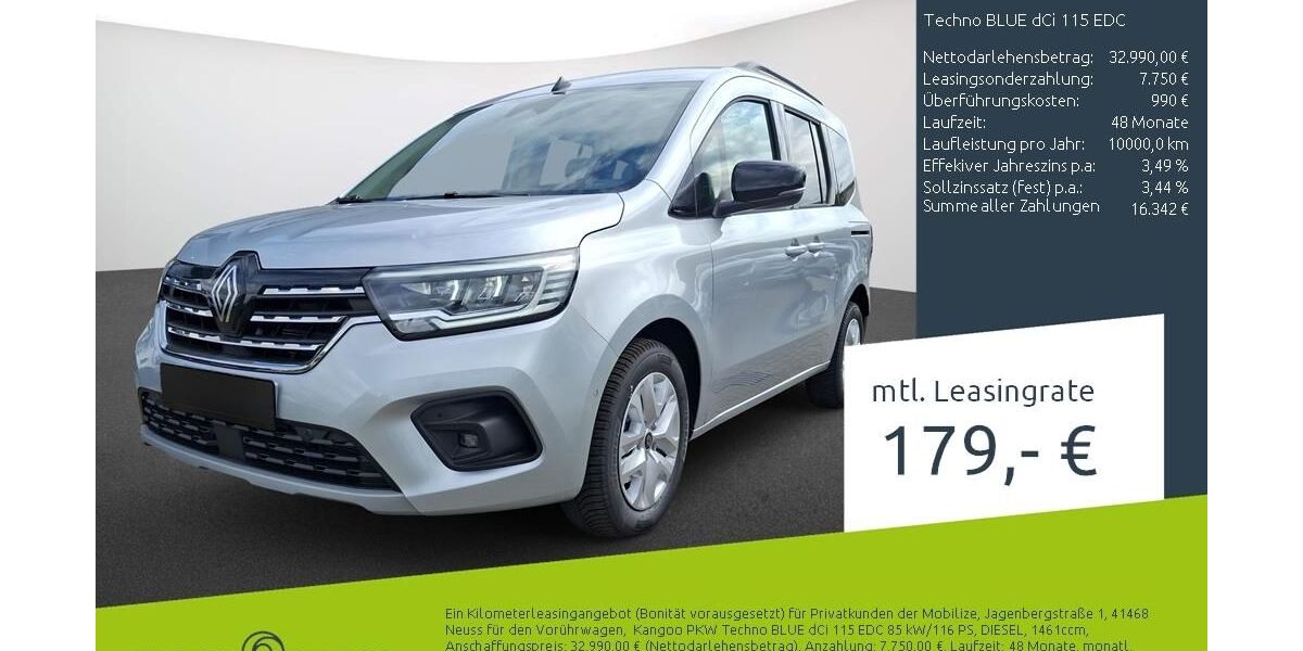 Renault Kangoo 1.500 km 32.990 &euro; Stuhr 28816