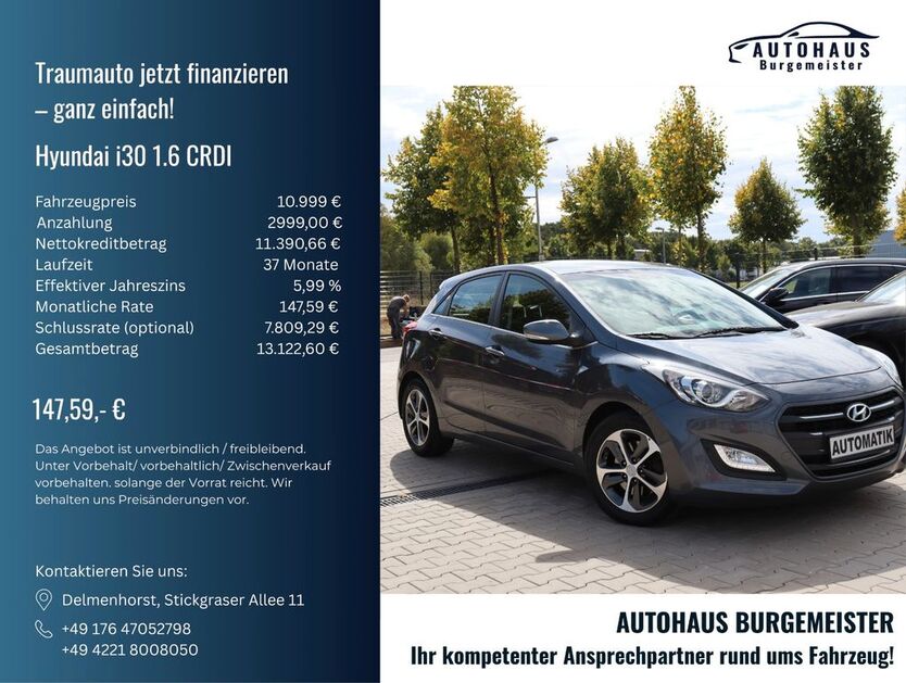 Hyundai i30 181.730 km 10.990 € Delmenhorst 27751