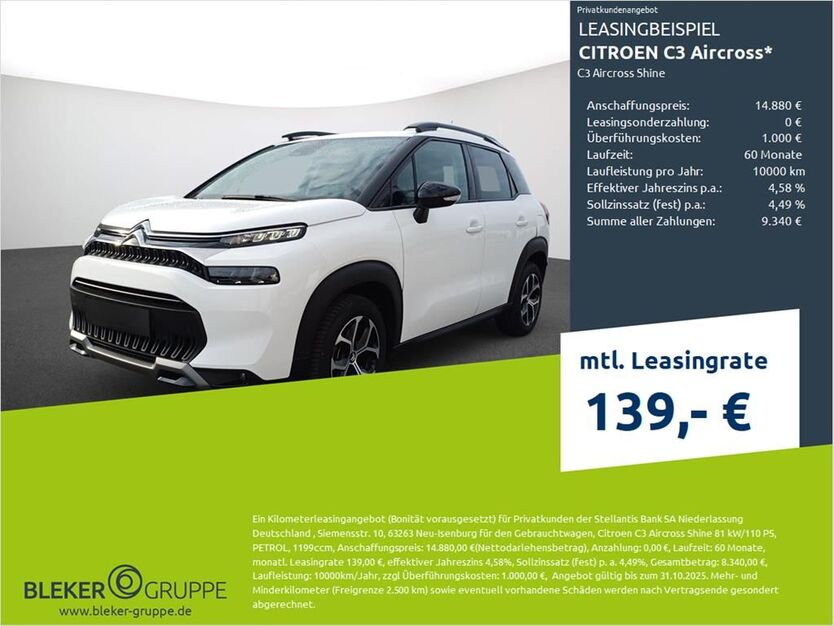 Citroen C3 Aircross 18.387 km 14.880 € Bremen 28207