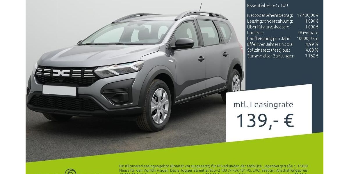 Dacia Jogger 4.643 km 16.989 &euro; Stuhr 28816