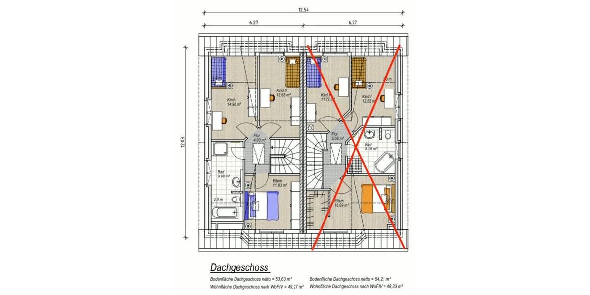 Doppelhaushälfte Achim - 5 Zimmer, 122 m&sup2;, 498.000&euro; | Angebot:26006112