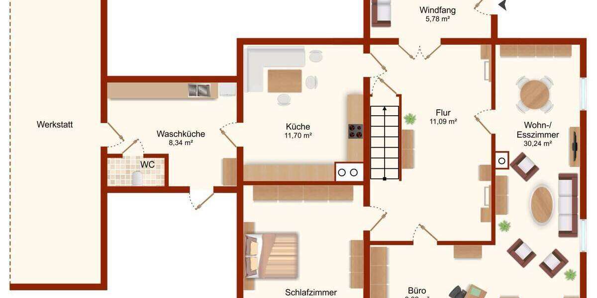 Mehrfamilienhaus, Wohnhaus Stuhr / Fahrenhorst Fahrenhorst - 1 Zimmer, 237 m&sup2;, 379.000&euro; | Angebot:25688793