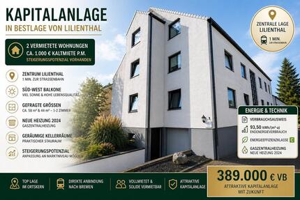 Wohnung Lilienthal - 3 Zimmer, 1 m&sup2;, 389.000&euro; | Angebot:26327869