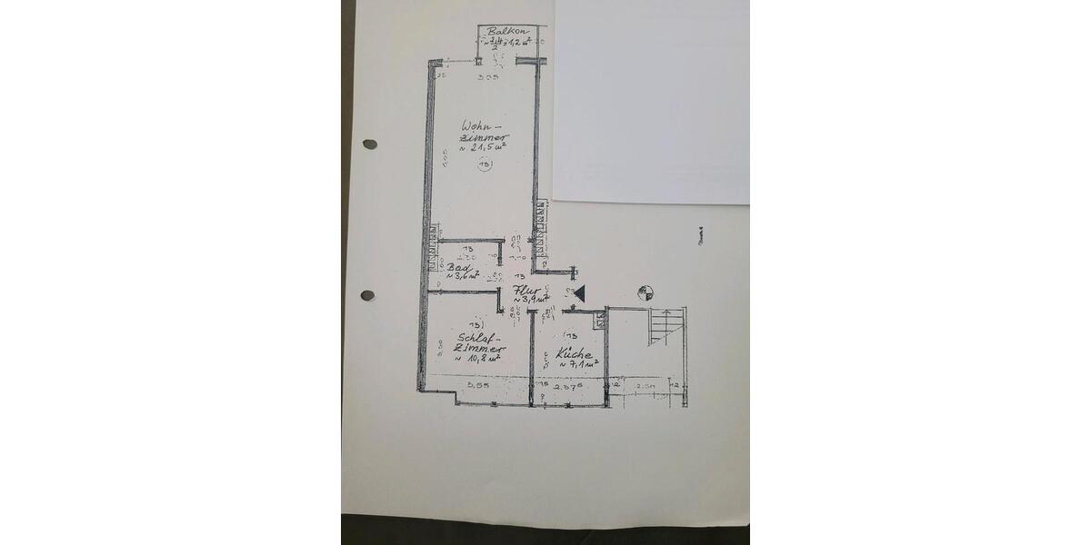 Dachgeschoßwohnung Bremen Östliche Vorstadt - 2 Zimmer, 48 m&sup2;, 830&euro; | Angebot:25044602