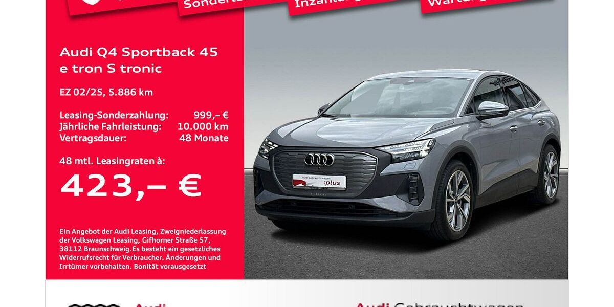 Audi Q4 e-tron 5.886 km 47.470 &euro; Bremen 28207