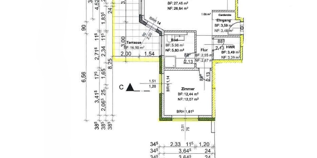 Neubau mit Fertigstellung im Juli 2026 Hoch moderne EG Wohnung + Rollläden + Stellplatz ohne Küche - Erdgeschoßwohnung Weyhe Leeste | Angebot:26725489