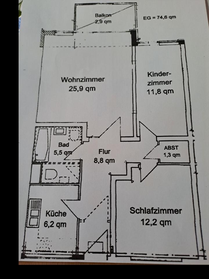 Helle sanierte 3-Zimmerwohnung in Ellenerbrok-Schewemoor zimmer