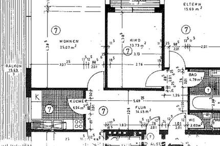 Wohnung Bremen Huchting - 4 Zimmer, 107 m&sup2;, 800&euro; | Angebot:25284775