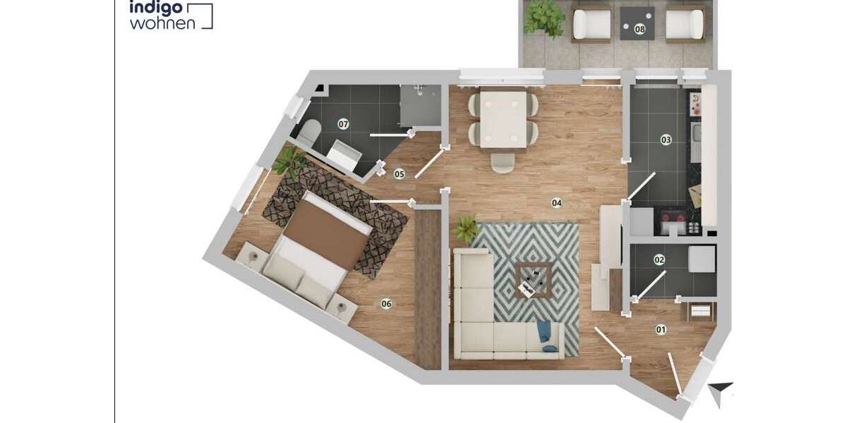 Etagenwohnung Weyhe Kirchweyhe - 2 Zimmer, 50 m&sup2;, 500&euro; | Angebot:25159887