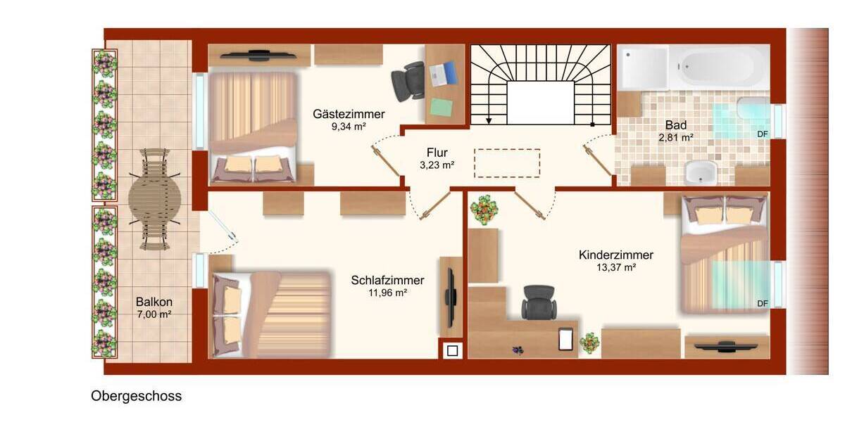 Reihenendhaus Achim - 4 Zimmer, 95 m&sup2;, 314.000&euro; | Angebot:26763466