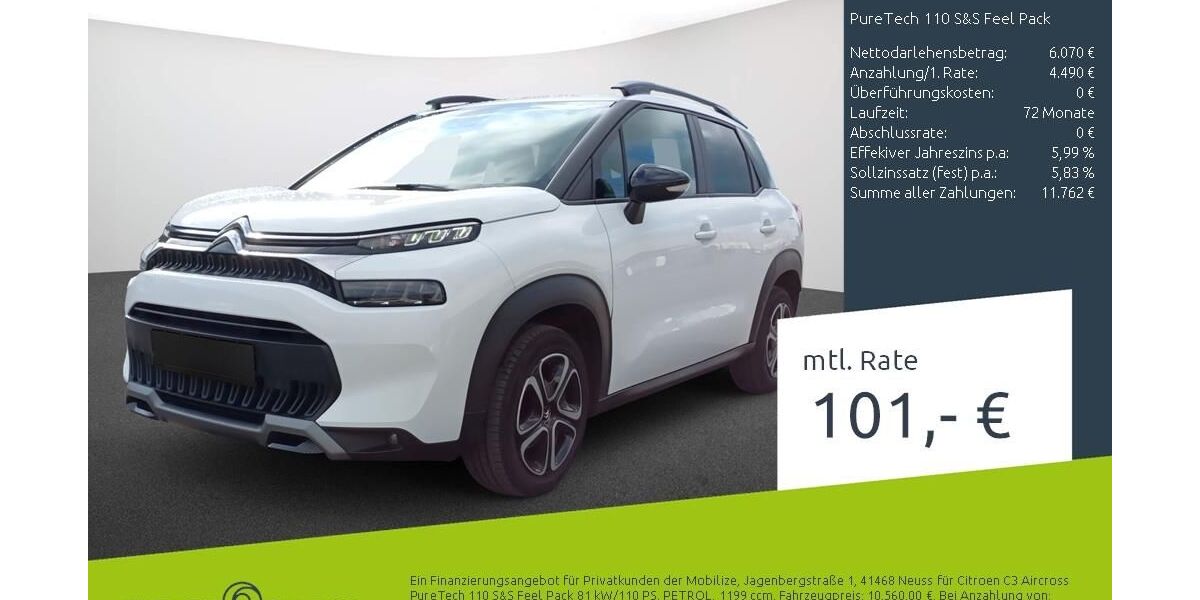 Citroen C3 Aircross 90.998 km 10.560 &euro; Stuhr 28816
