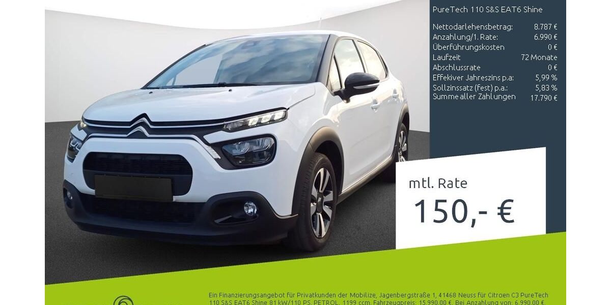 Citroen C3 18.969 km 15.449 &euro; Stuhr 28816