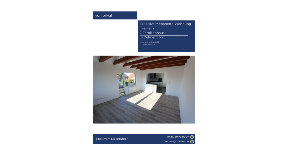 Exklusive Maisonette-Wohnung in einem 2-Familienhaus 4 zimmer