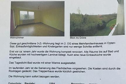 Wohnung Oyten - 2 Zimmer, 62 m&sup2;, 190.000&euro; | Angebot:24612219
