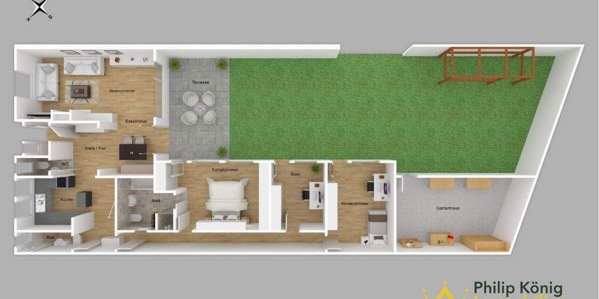 Reihenendhaus Bremen Borgfeld - 4 Zimmer, 141 m&sup2;, 559.900&euro; | Angebot:25733086