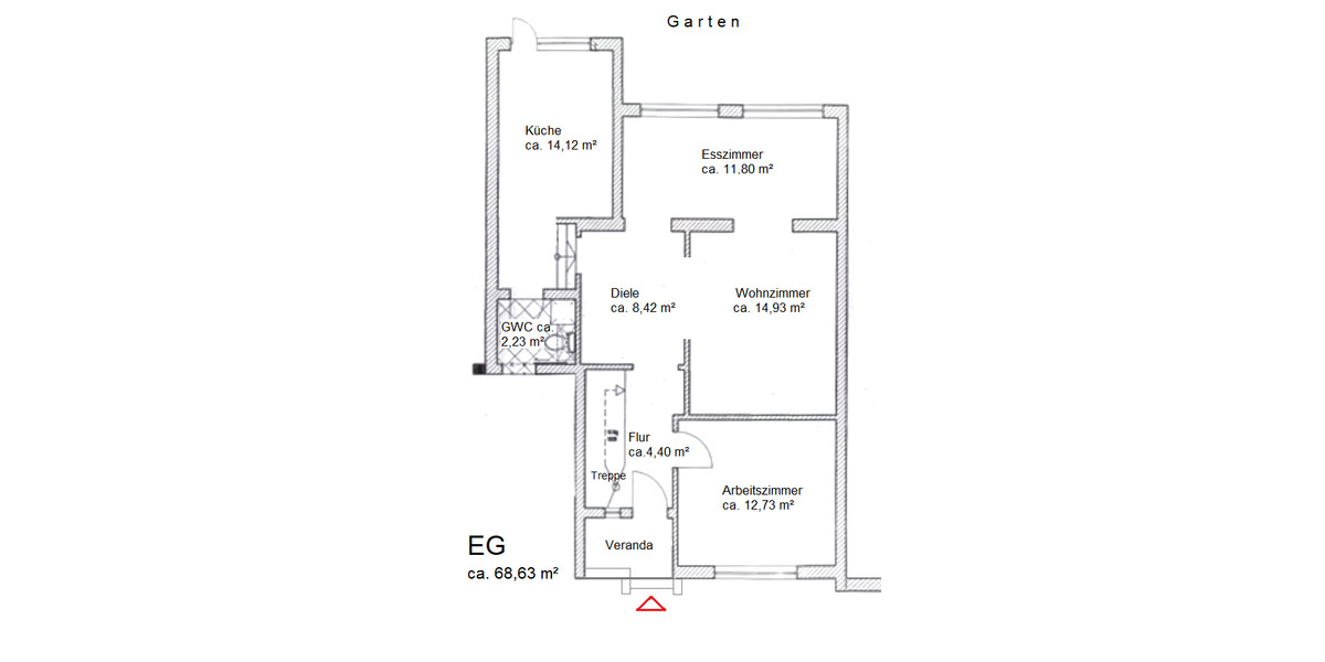 Reihenendhaus Bremen Oberneuland - 6 Zimmer, 147 m&sup2;, 479.000&euro; | Angebot:25664956