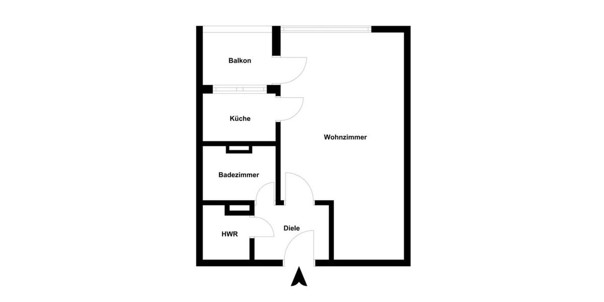 Etagenwohnung Bremen Huchting - 1 Zimmer, 36 m&sup2;, 82.000&euro; | Angebot:24743345