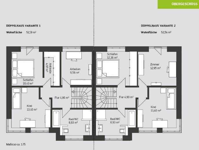 Doppelhaushälfte Bremen (Osterholz) Osterholz - 5 Zimmer, 153 m&sup2;, 526.900&euro; | Angebot:25729691