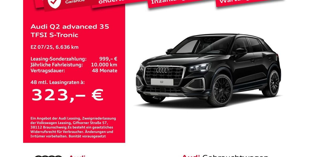 Audi Q2 6.636 km 34.847 &euro; Bremen 28207
