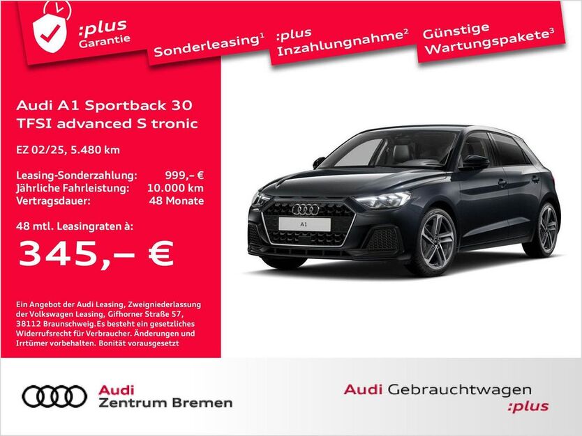 Audi A1 5.480 km 29.940 € Bremen 28207