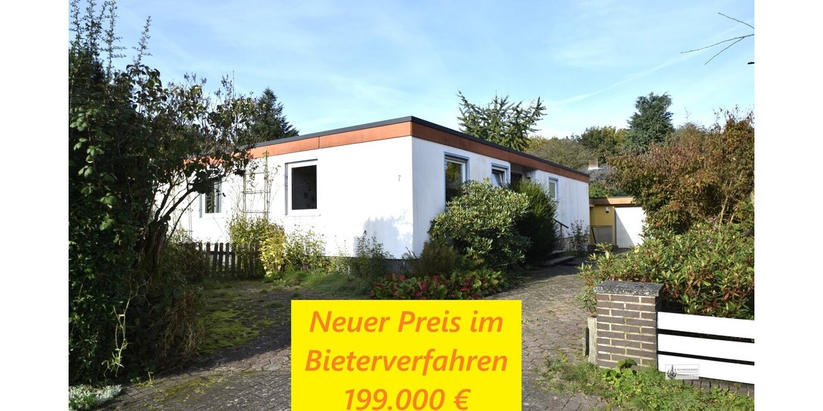 EFH Bungalow mit viel Potential in ruhiger Lage + Garage + Garten + Vollkeller Genießen Sie es! - Einfamilienhaus Syke / Siedlung Gessel Siedlung Gessel | Angebot:25253186