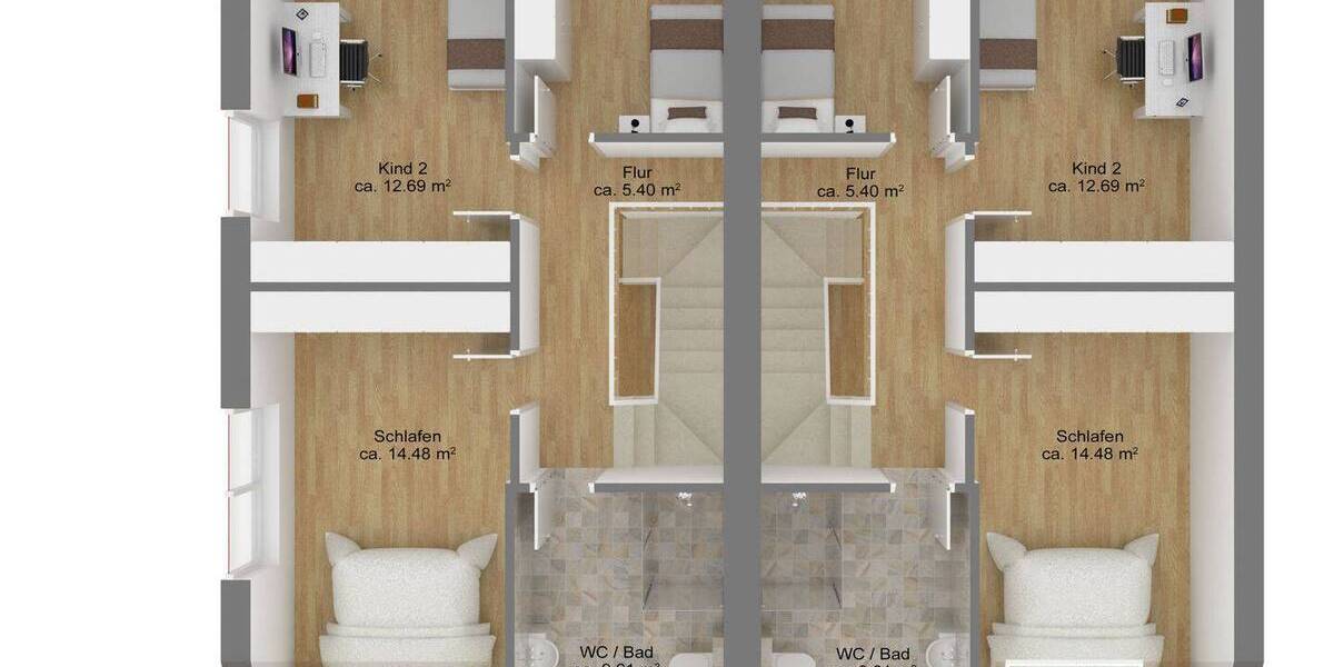 Reihenmittelhaus Weyhe Melchiorshausen - 5 Zimmer, 119 m&sup2;, 409.000&euro; | Angebot:25685383