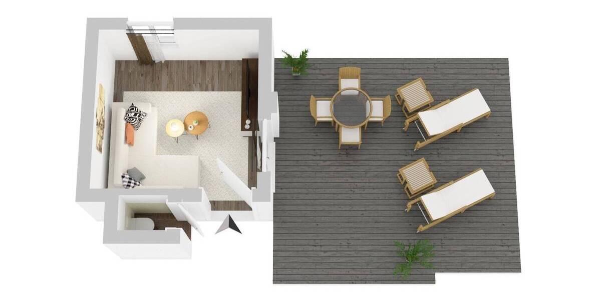 Ohne Käuferprovision: Massiv gebautes Gartenhaus direkt am Osterdeich, nahe des Weserstadions!! 1 zimmer